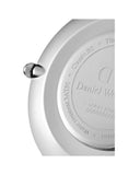 Buy Shop Daniel Wellington Petite Sterling Black Dial Silver Mesh Bracelet Watch For Women - DW00100218 USA Online