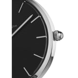 Buy Shop Daniel Wellington Petite Sterling Black Dial Silver Mesh Bracelet Watch For Women - DW00100218 USA Online