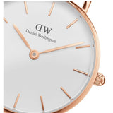 Buy Shop Daniel Wellington Classic Petite York White Dial Brown Leather Strap Watch For Women - DW00100176 USA Online