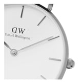 Buy Shop Daniel Wellington Petite Sterling White Dial Silver Mesh Bracelet Watch For Women - DW00100220 USA Online