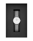 Buy Shop Daniel Wellington Petite Sterling White Dial Silver Mesh Bracelet Watch For Women - DW00100220 USA Online