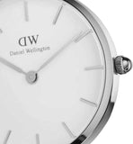 Buy Shop Daniel Wellington Classic Petite Reading White Dial Black Leather Strap Watch For Women - DW00100241 USA Online