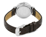 Buy Shop Daniel Wellington Classic Petite York White Dial Brown Leather Strap Watch For Women - DW00100244 USA Online