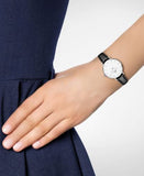 Buy Shop Daniel Wellington Classic Petite York White Dial Brown Leather Strap Watch For Women - DW00100244 USA Online