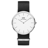 Buy Shop Daniel Wellington Classic Petite Cornwall White Dial Black Nylon Strap Watch For Women - DW00100252 USA Online