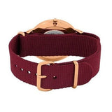 Buy Shop Daniel Wellington Classic Roselyn Black Dial Maroon Nylon Strap Watch For Women - DW00100273 USA Online