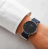 Buy Shop Daniel Wellington Classic Bayswater Black Dial Black NATO Strap Watch For Women - DW00100282 USA Online