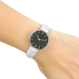Buy Shop Daniel Wellington Classic Petite Bondi Black Dial White Leather Strap Watch for Women - DW00100286 USA Online
