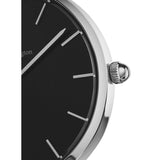 Buy Shop Daniel Wellington Petite Sterling Black Dial Silver Mesh Bracelet Watch For Women - DW00100304 USA Online