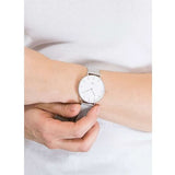 Buy Shop Daniel Wellington Petite Sterling Quartz White Dial Silver Mesh Bracelet Watch For Men - DW00100306 USA Online