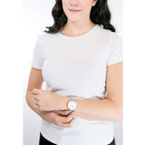 Buy Shop Daniel Wellington Petite Sterling Quartz White Dial Silver Mesh Bracelet Watch For Men - DW00100306 USA Online