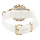 Buy Shop Daniel Wellington Classic Dover White Dial White Nylon Strap Watch For Women - DW00100309 USA Online