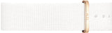 Buy Shop Daniel Wellington Classic Dover Black Dial White Nylon Strap Watch For Women - DW00100310 USA Online