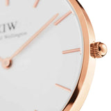 Buy Shop Daniel Wellington Classic Petite Dover White Dial White Nylon Strap Watch For Women - DW00100313 USA Online