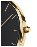 Buy Shop Daniel Wellington Classic Petite Black Dial Gold Mesh Bracelet Watch For Women - DW00100347 USA Online