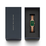 Daniel Wellington Quadro Melrose Green Watch For Womens - DW00100437