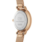 Buy Shop Daniel Wellington Petite Pressed Melrose White Dial Gold Mesh Bracelet Watch For Women - DW00100447 USA Online