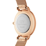 Buy Shop Daniel Wellington Petite Rose Gold Dial Rose Gold Mesh Bracelet Watch For Women - DW00100471 USA Online