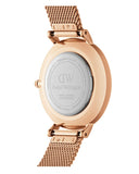 Buy Shop Daniel Wellington Petite Rose Gold Dial Rose Gold Mesh Bracelet Watch For Women - DW00100470 USA Online