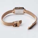 Buy Shop Daniel Wellington Quadro Pressed Melrose Pink Dial Pink Mesh Bracelet Watch For Women - DW00100510 USA Online