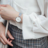 Buy Shop Daniel Wellington Petite Sterling White Dial Silver Mesh Bracelet Watch For Women - DW00100164 USA Online