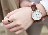 Buy Shop Daniel Wellington Classic Petite St Mawes White Dial Brown Leather Strap Watch For Women - DW00100231 USA Online