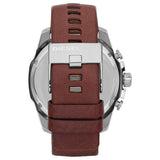 Buy Shop Diesel Mega Chief Chronograph Black Dial Brown Leather Strap Watch For Men - DZ4290 USA Online