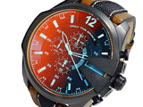 Buy Shop Diesel Mega Chief Quartz Black Dial Two Tone Leather Strap Watch For Men - DZ4305 USA Online