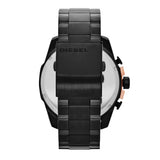 Buy Shop Diesel Mega Chief Chronograph Black Dial Black Steel Strap Watch For Men - DZ4309 USA Online