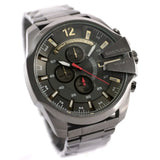Buy Shop Diesel Mega Chief Chronograph Grey Dial Grey Steel Strap Watch For Men - DZ4421 USA Online