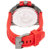 Buy Shop Diesel Mega Chief Chronograph Black Dial Red Silicone Strap Watch For Men - DZ4427 USA Online