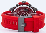 Buy Shop Diesel Mega Chief Chronograph Black Dial Red Silicone Strap Watch For Men - DZ4427 USA Online