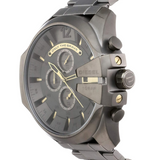 Buy Shop Diesel Mega Chief Chronograph Grey Dial Grey Steel Strap Watch For Men - DZ4466 USA Online