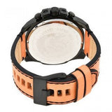 Buy Shop Diesel Mega Chief Chronograph Black Dial Brown Leather Strap Watch For Men - DZ4476 USA Online