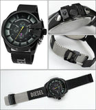 Buy Shop Diesel Mega Chief Chronograph Black Dial Black Mesh Bracelet Watch For Men - DZ4514 USA Online