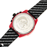 Buy Shop Diesel Mega Chief Chronograph Black Dial Red Rubber Strap Watch For Men - DZ4526 USA Online