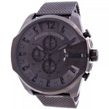 Buy Shop Diesel Mega Chief Chronograph Black Dial Black Mesh Strap Watch For Men - DZ4527 USA Online