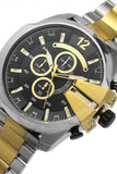 Buy Shop Diesel Mega Chief Chronograph Black Dial Two Tone Steel Strap Watch For Men - DZ4581 USA Online