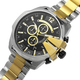 Buy Shop Diesel Mega Chief Chronograph Black Dial Two Tone Steel Strap Watch For Men - DZ4581 USA Online