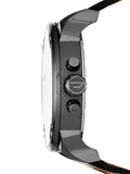 Buy Shop Diesel Mr Daddy 2.0 Chronograph Black Dial Brown Leather Strap Watch For Men - DZ7332 USA Online