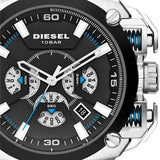 Buy Shop Diesel BAMF Chronograph Black Dial Black Leather Strap Watch For Men - DZ7345 USA Online