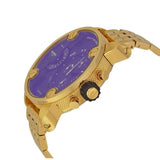 Buy Shop Diesel Mr Daddy Blue Dial Gold Steel Strap Watch For Men - DZ7347 USA Online
