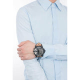 Buy Shop Diesel Mr. Daddy 2.0 Chronograph Grey Dial Brown Leather Strap Watch For Men - DZ7406 USA Online