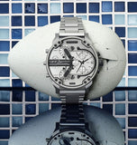 Buy Shop Diesel Mr. Daddy Chronograph Silver Dial Silver Steel Strap Watch For Men - DZ7421 USA Online
