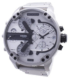 Buy Shop Diesel Mr. Daddy Chronograph Silver Dial Silver Steel Strap Watch For Men - DZ7421 USA Online
