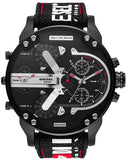 Buy Shop Diesel Mr. Daddy 2.0 Quartz Black Dial Black Nylon Strap Watch For Men - DZ7433 USA Online