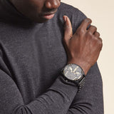 Buy Shop Diesel Mr. Daddy 2.0 Chronograph Black Dial Black Steel Strap Watch For Men - DZ7435 USA Online