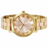 Buy Shop Michael Kors Norie Gold Dial Two Tone Steel Strap Watch for Women - MK3586 USA Online