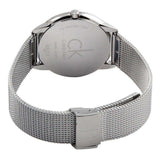 Buy Shop Calvin Klein Minimal Grey Dial Silver Mesh Bracelet Watch for Men - K3M51154 USA Online