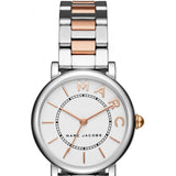 Marc Jacobs Roxy White Dial Two Tone Stainless Steel Strap Watch for Women - MJ3553